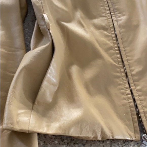 Marc New York Beige Leather Jacket - Picture 12 of 12